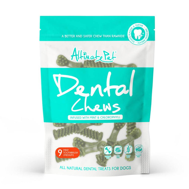 150g Altimate Pet Dog Dental Chew Medium Mint 9s
