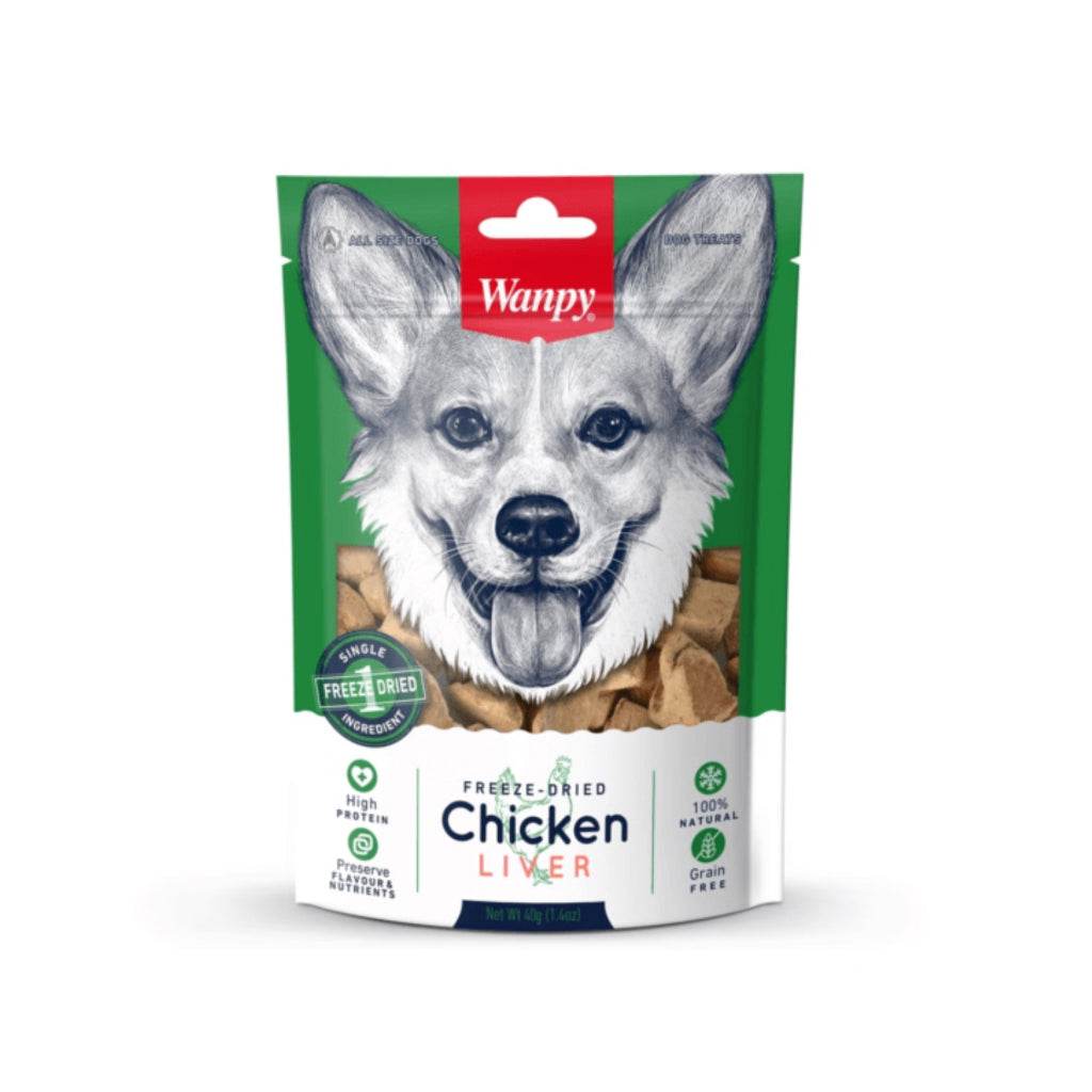 Wanpy Jerky Treats For Cats & Dogs Freeze Dried Chicken Liver