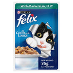 Purina Felix As Good As It Looks Wet Cat Food 85g Mackerel