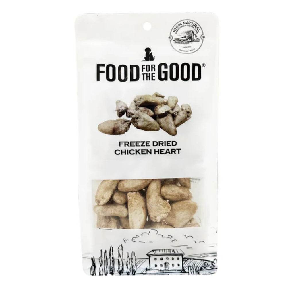 Food For The Good Freeze-Dried & Air Dried Treats Freeze Dried Chicken Hearts 70g