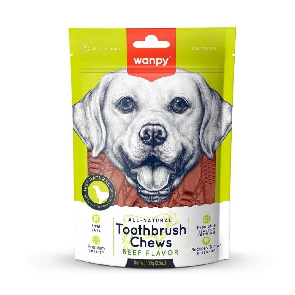 Wanpy Jerky Treats For Cats & Dogs Toothbrush Beef