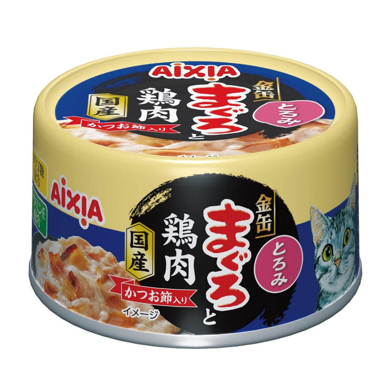 Aixia Yaizu No Maguro Wet Canned Cat Food 70g GMC8 TunaChicDriSkiJ