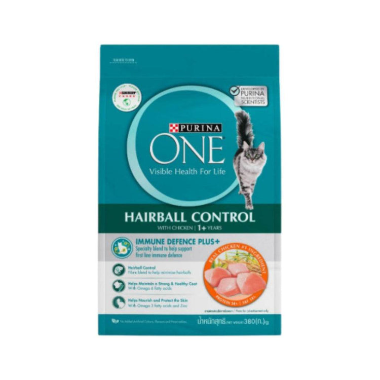 Purina ONE Dry Cat Food 380g HairballControlChick