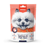 Wanpy Jerky Treats For Cats & Dogs Salmon & Skin Bites