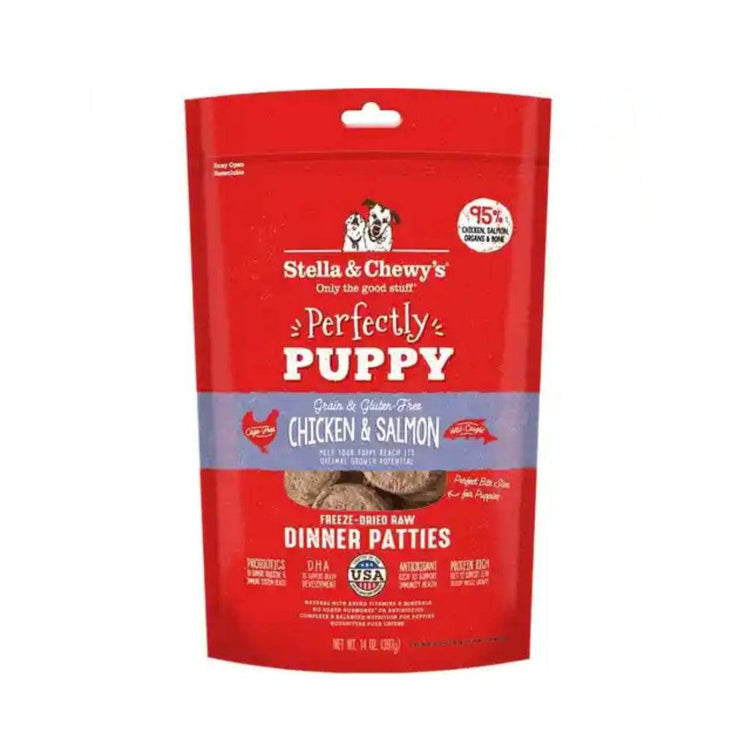 Stella & Chewy's Dinner Patties Freeze-Dried Raw Dog Food Chicken&Salmon 14oz