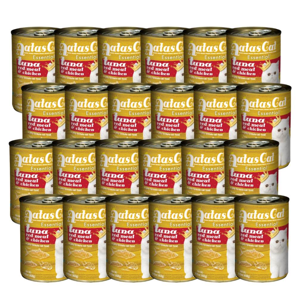 [Bundle of 24] Aatas Cat Soupy Stew Tuna Red Meat in Gravy 400g E: TunaRedMeat Chick