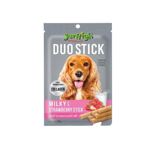 JerHigh Mix Dog Treats 50g/70g Duo Milky Strawberry 50g