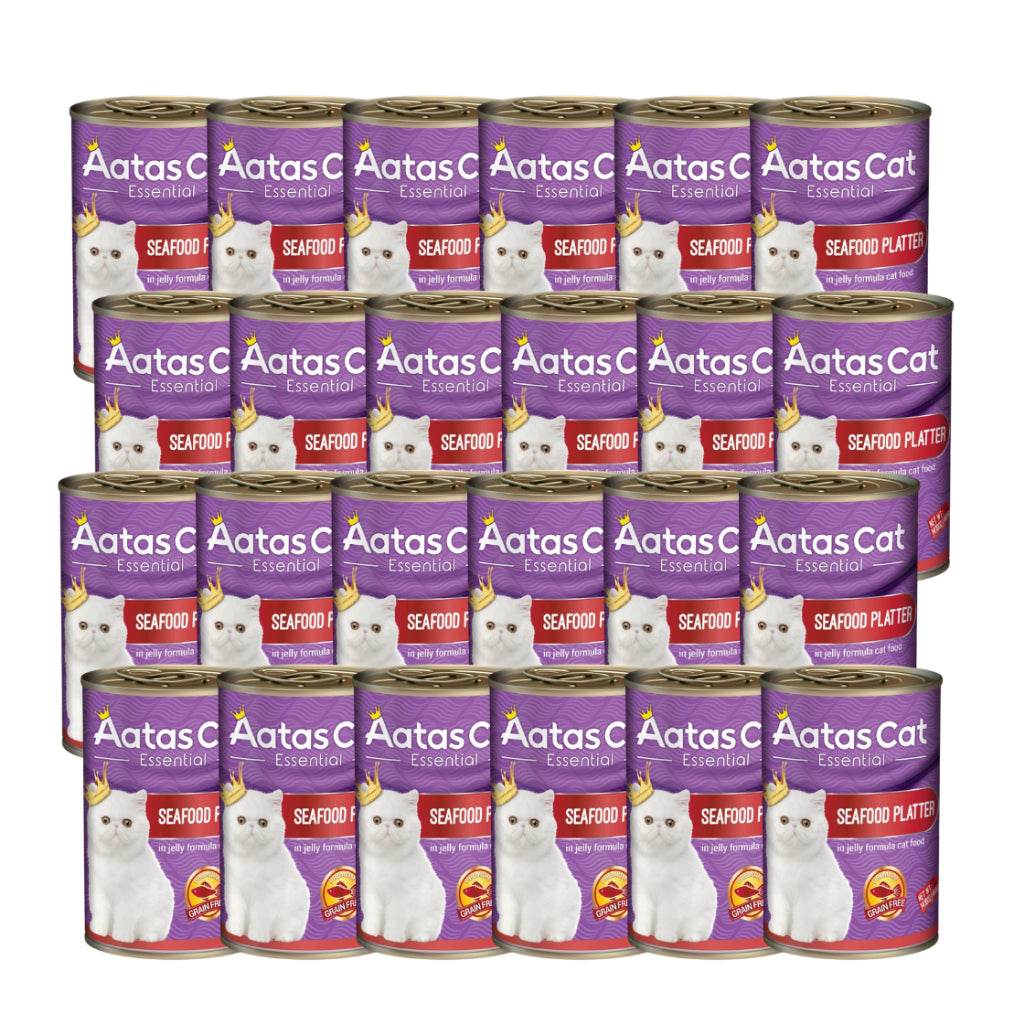 [Bundle of 24] Aatas Cat Soupy Stew Tuna Red Meat in Gravy 400g E: Seafood Platter