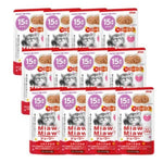 [Bundle of 12] Aixia Miaw Miaw Juicy Pouch - Meat And Fish Mix Wet Cat Food 60g 70g MJ35 15yrs Tuna 70g