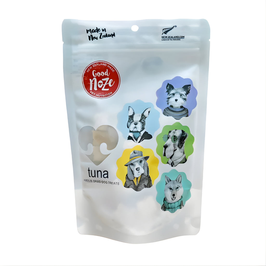 Good Noze Freeze-Dried Treats For Cat & Dog 60g 65g 100g - Complete Meal for All Life Stages Dog Tuna Chunks 60g